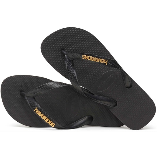 Havaianas Top Logo Metallic Nero | Sandali Infradito Donna 4127244.1069