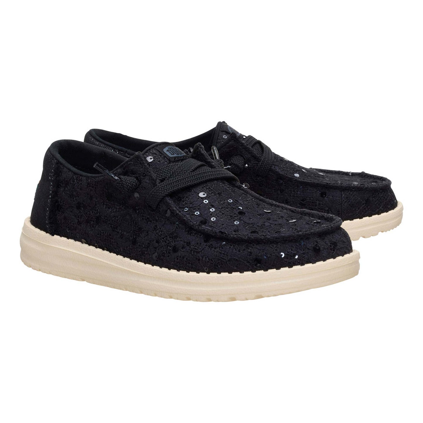 Scarpe Hey Dude Wendy Sequin Lace donna 45478-001 | leggere, comode e slip-on