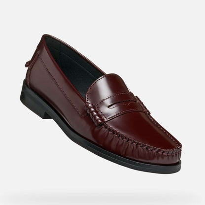 Mocassini GEOX "Noemen" D680XA Rosso Bordeaux scarpe donna