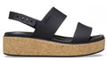 Sandali Crocs Brooklyn Cork Low Wedge 211144-060 nero