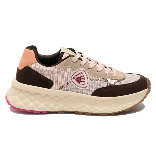 Sneaker Blauer LYNN01 donna marrone/fuxia