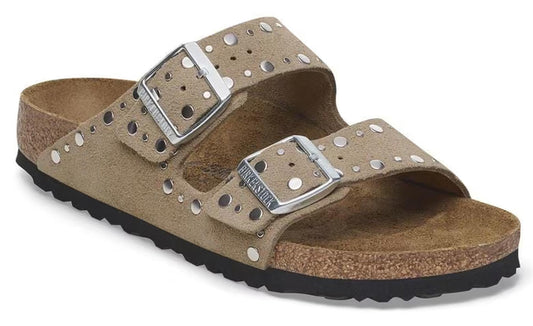 Sandali Arizona Rivet  Birkenstock camoscio taupe 1029390 (36-41)