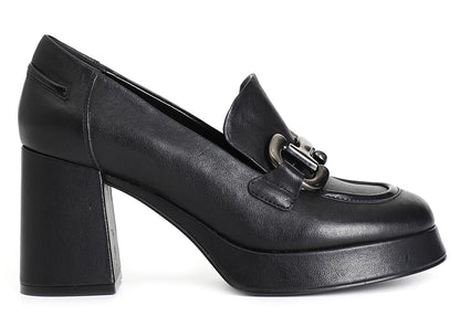 Mocassino CafèNoir LD4001 scarpe donna in pelle nera