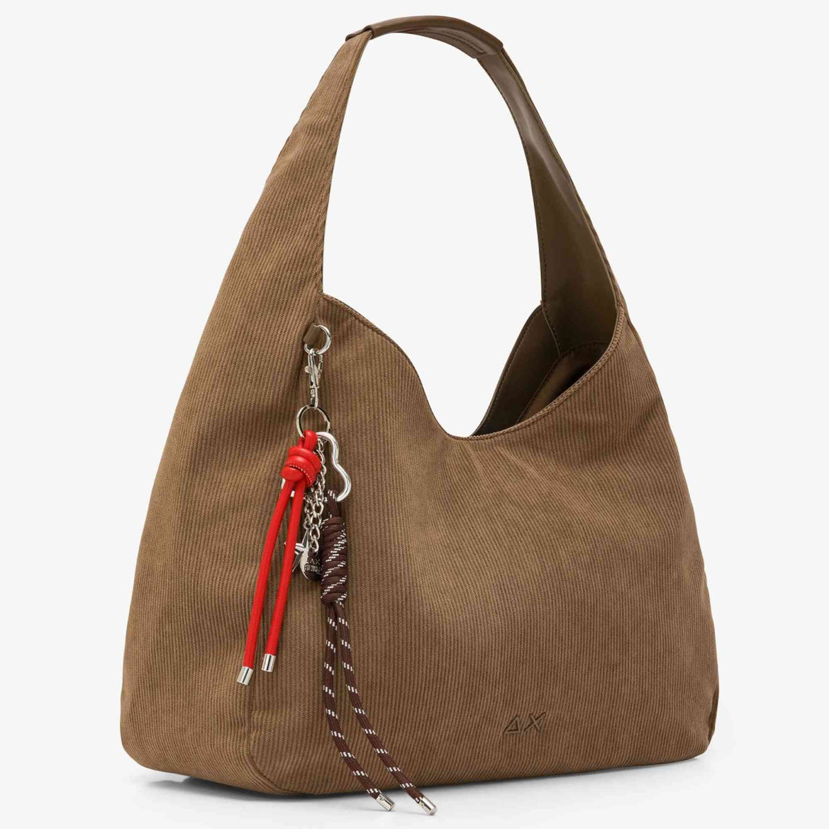 Hobo bag corduroy SUN68 Y46219_77 beige scuro