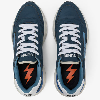 Sneakers uomo SUN68 Niki 2.0 Solid Z36121-07 Blu | Leggera e Flessibile
