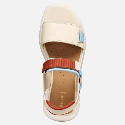 Sandali GEOX D65BSC "Flextride S" papyrus/crystal