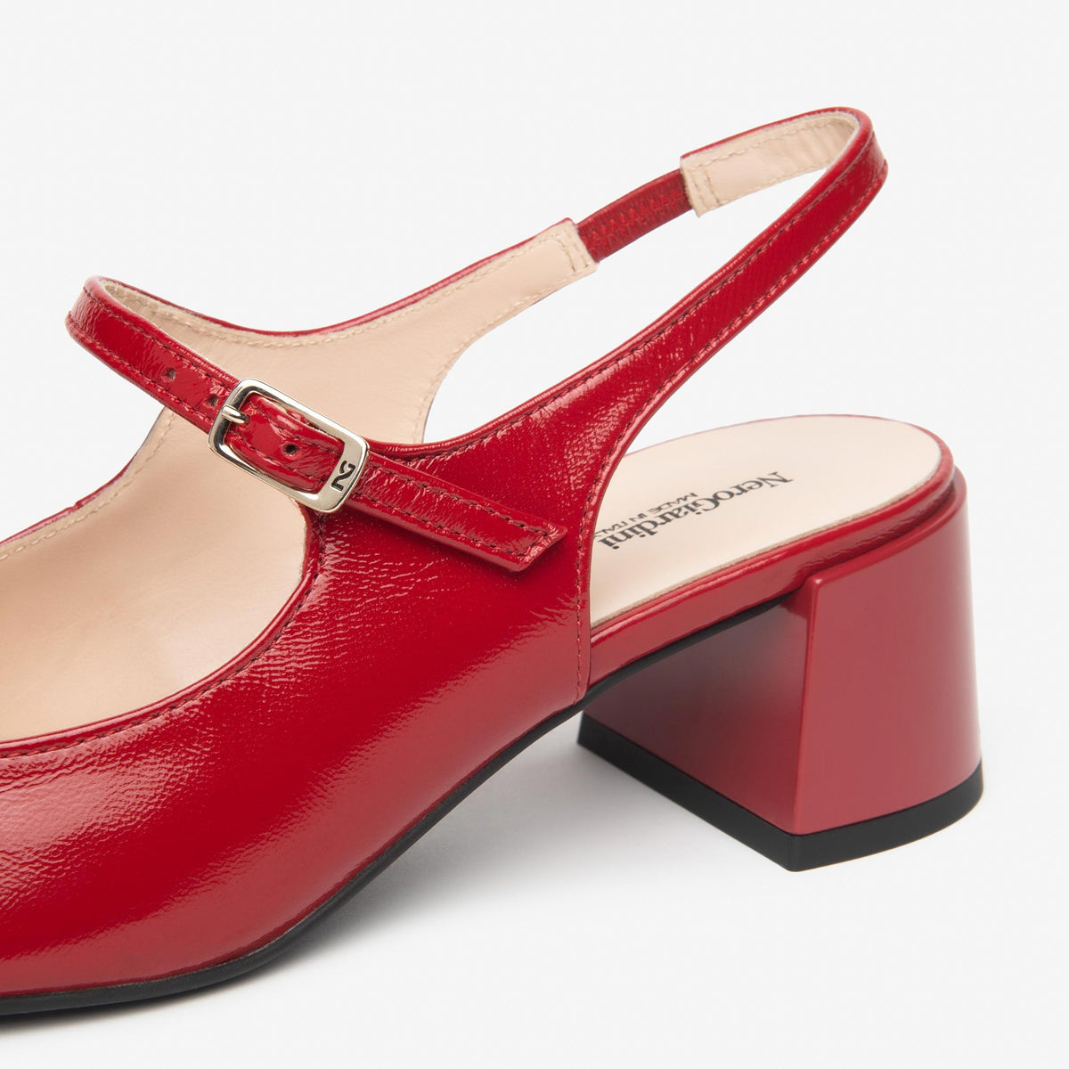 Sling-Back NeroGiardini Donna Pelle Rossa E615510-616 — foto 3