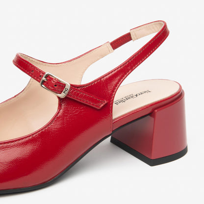 Sling-Back NeroGiardini Donna Pelle Rossa E615510-616 — foto 3