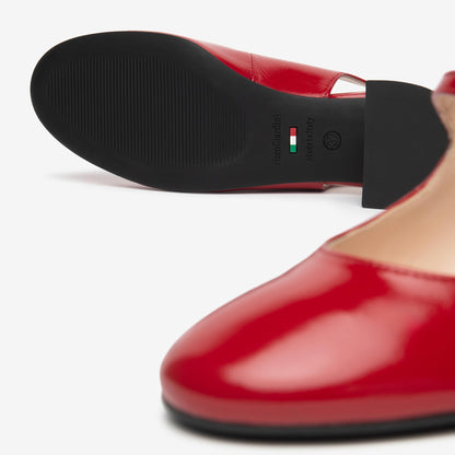 Sling-Back NeroGiardini Donna Pelle Rossa E615510-616 — foto 4