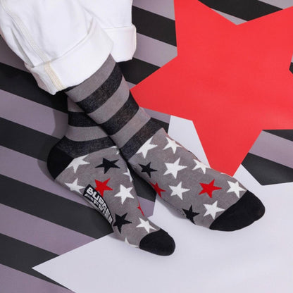 Calze Stripes Fancy Socks BF1204GR  Socks Burger and Fries