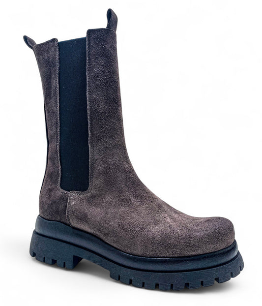 Polacchino Divine Follie AIS65 stivali donna in camoscio grigio
