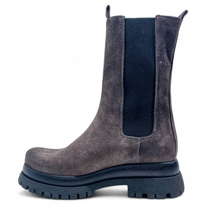 Polacchino Divine Follie AIS65 stivali donna in camoscio grigio