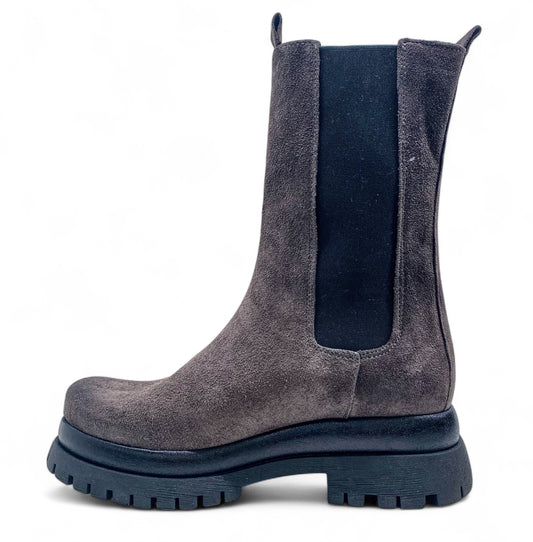 Polacchino Divine Follie AIS65 stivali donna in camoscio grigio