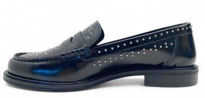 Mocassini Divine Follie N252S scarpe con micro borchie
