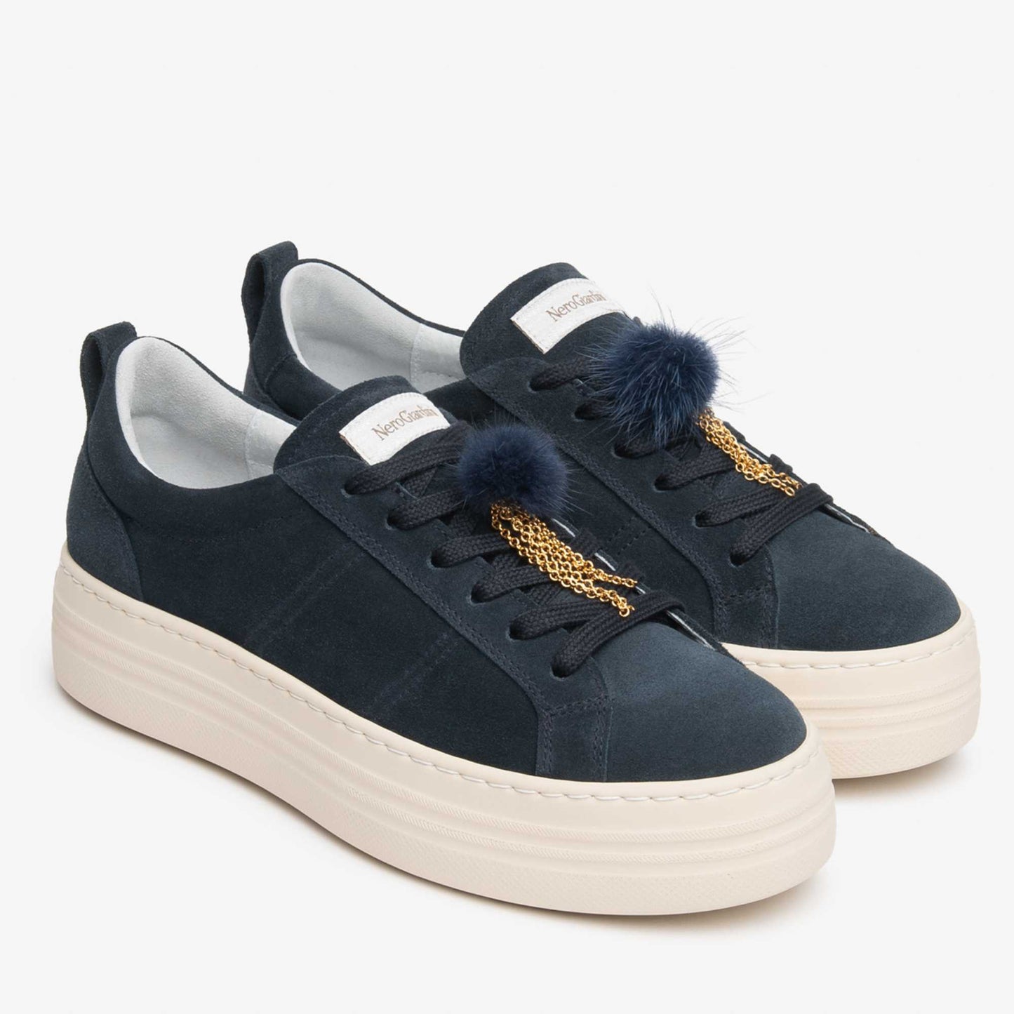 Sneakers NeroGiardini I617441D-207 scarpe donna blu