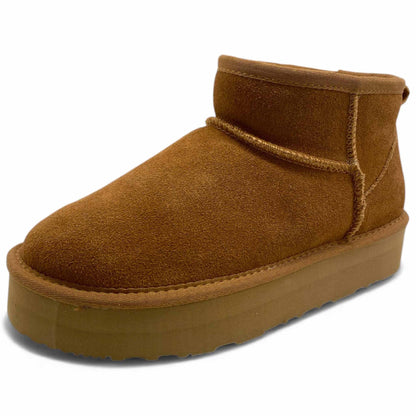 Stivaletti Bottega Fermana art.C502 mini platform camel