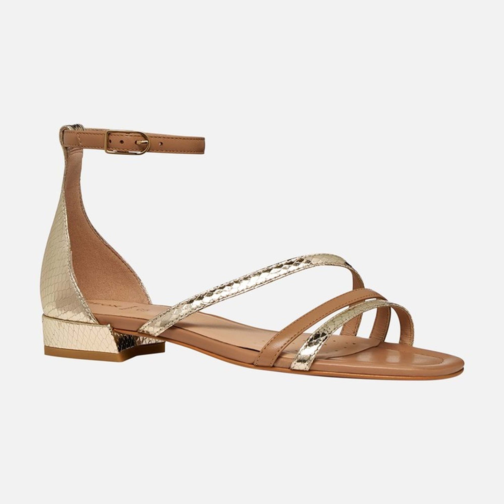 Sandali GEOX D6580D "New Eraklia 15" scarpe oro