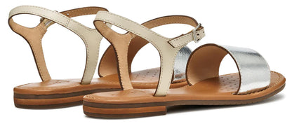 Sandali GEOX "Sozy" D55LXJ pelle argento