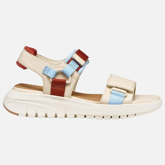 Sandali GEOX D65BSC "Flextride S" papyrus/crystal