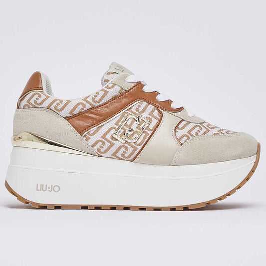 Sneakers LIU JO "Maxi Wonder PLUS 02" BA6019 beige