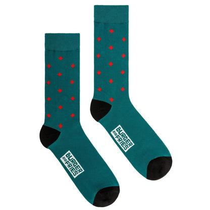 Calze Card Game Socks BF1207 Socks Burger and Fries