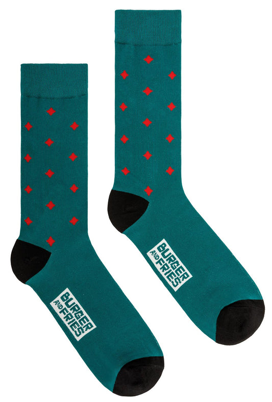 Calze Card Game Socks BF1207 Socks Bruger and Fries