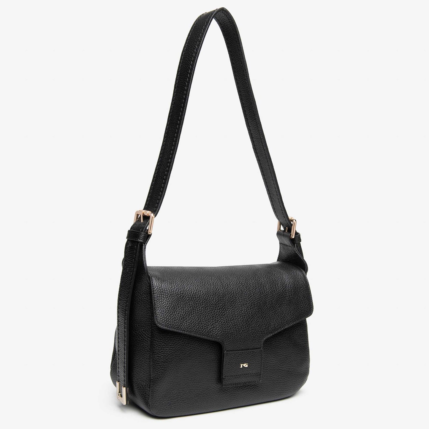 Borsa a spalla in pelle NeroGiardini I644325D-100 donna