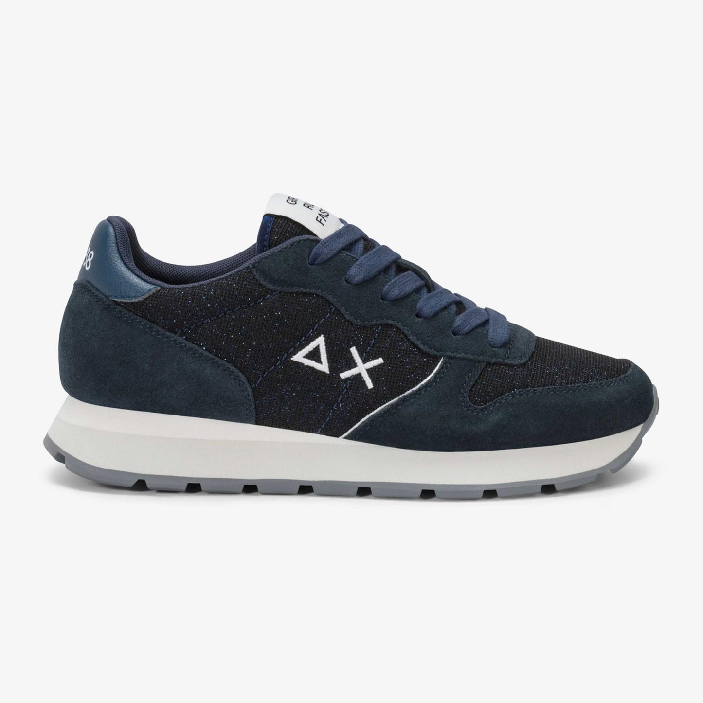 Sneakers SUN68 "ALLY GLITTER TEXTILE" Z46204-07 Blu Navy