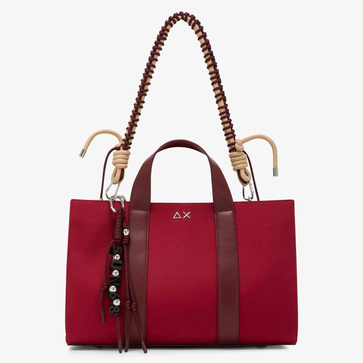Borsa Canvas midi bag everyday SUN68 Y46201_35 Rosso Bordeaux