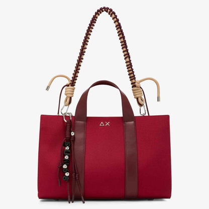 Borsa Canvas midi bag everyday SUN68 Y46201_35 Rosso Bordeaux