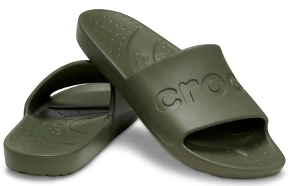 Sandali Croc slide 210088 ciabatte slide Crocs verde militare