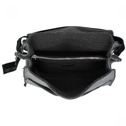 Borsa a cartella  REBELLE CLIO HYPER borsa donna in pelle grigio