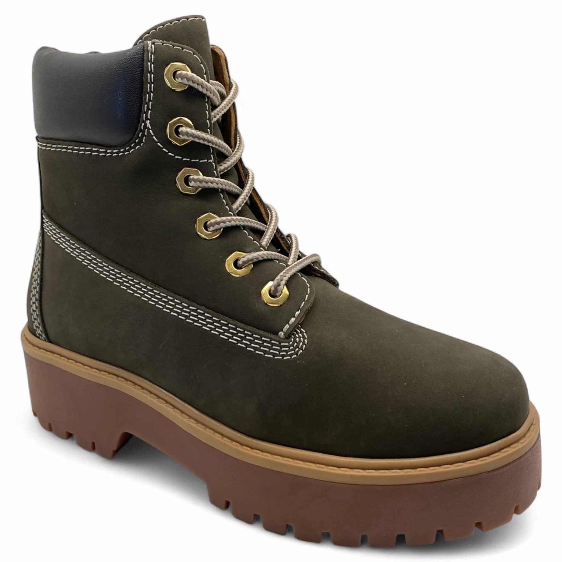 Polacchino allacciato MGP BAN-15 in nubuck verde