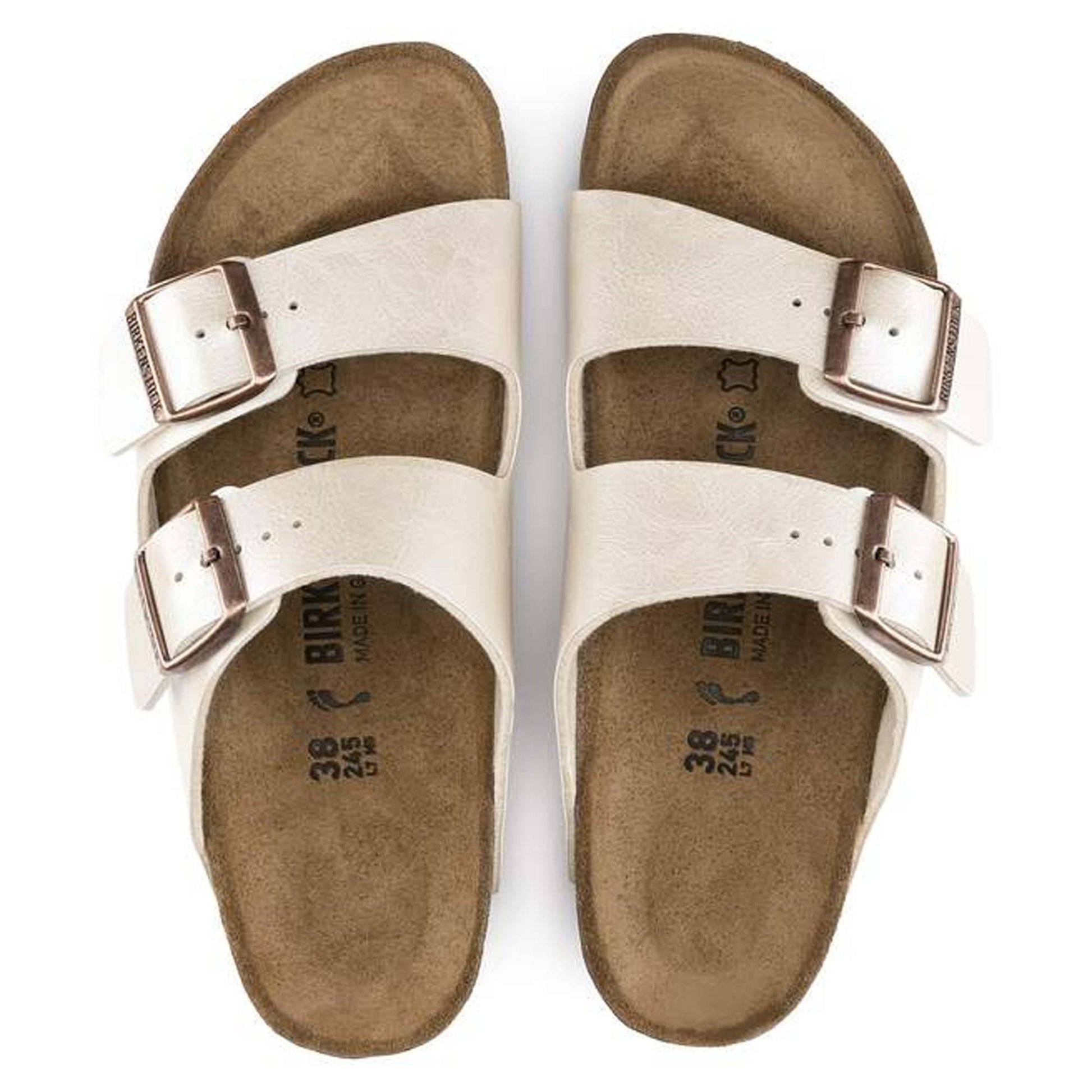Sandali Arizona Birkenstock 1009921 bianco perlato