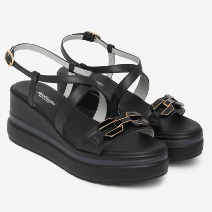 Sandali Zeppa NeroGiardini E615953-100  E615953 5953