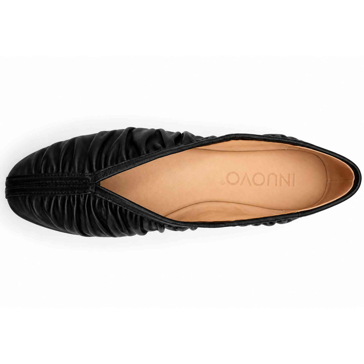 Ballerine INUOVO HE1945 donna in nappa nero