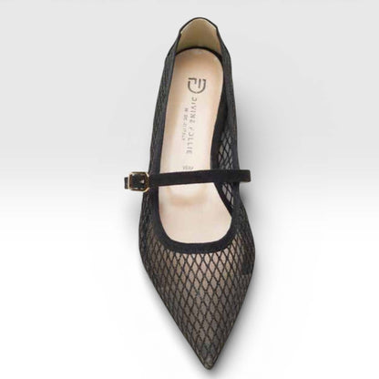 Ballerine Divine Follie 57-103048 Donna Rete Nero | Elegante e Comoda
