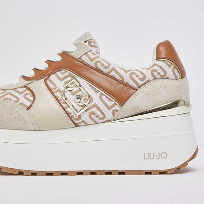 Sneakers LIU JO "Maxi Wonder PLUS 02" BA6019 beige