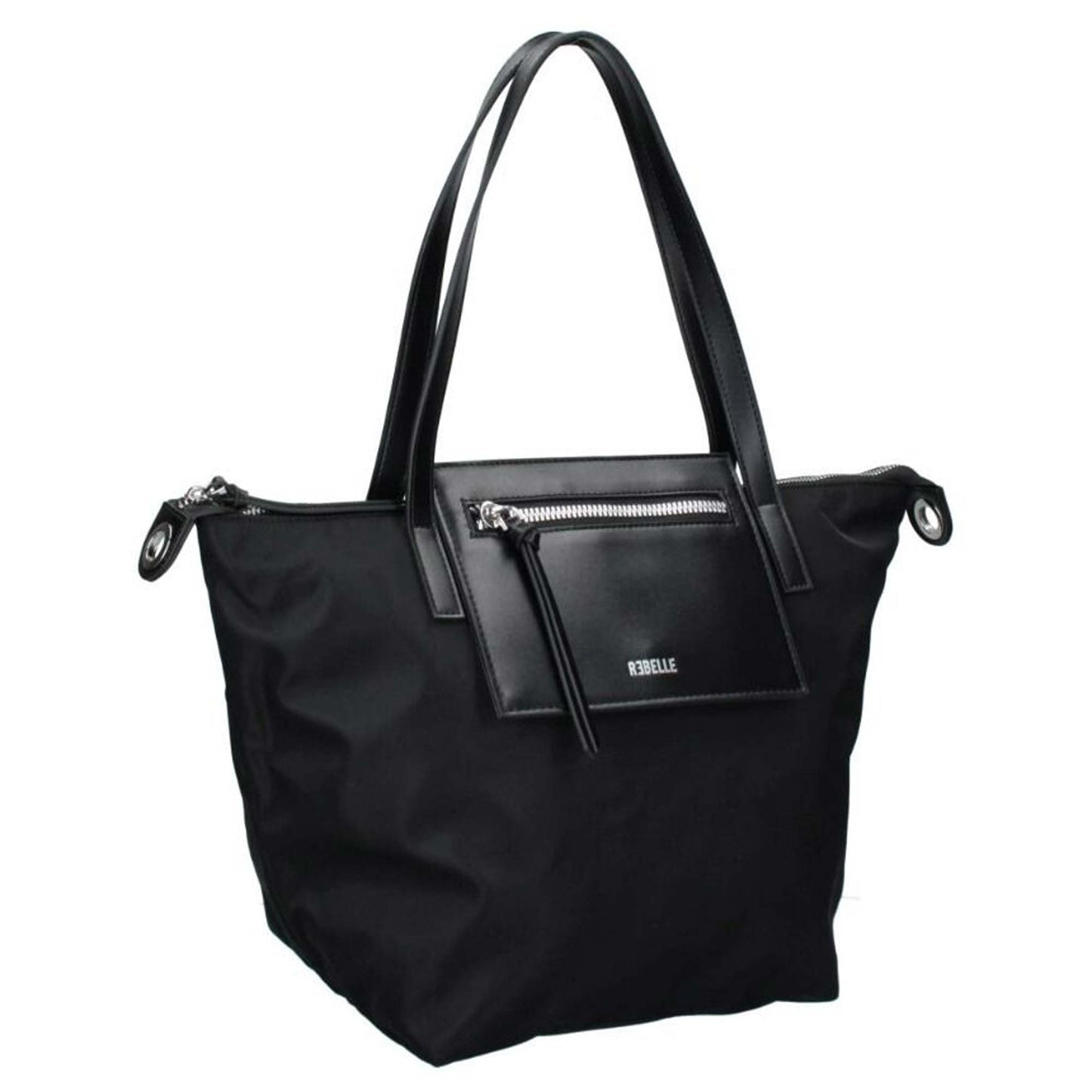 Borsa a spalla REBELLE NOA Big Nylon nero