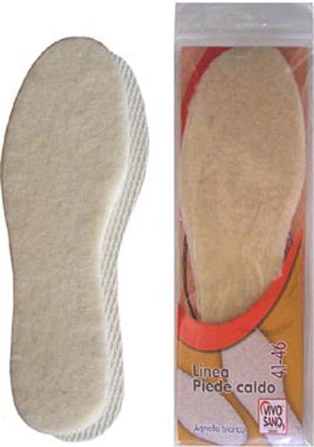 Soletta "Piede Caldo" in morbida lana di agnello