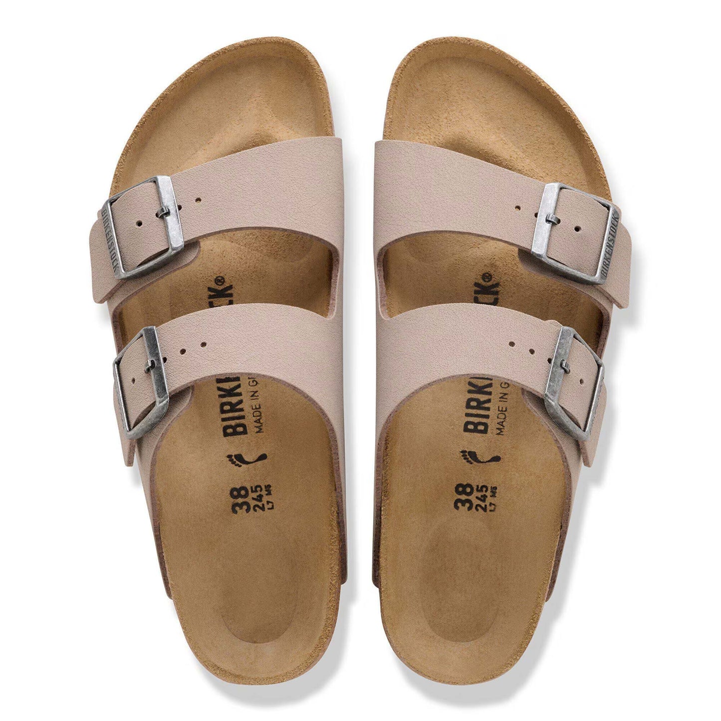Sandali Arizona Unisex Birkenstock Gray Taupe | Calzata Stretta 1032070 (35-40)