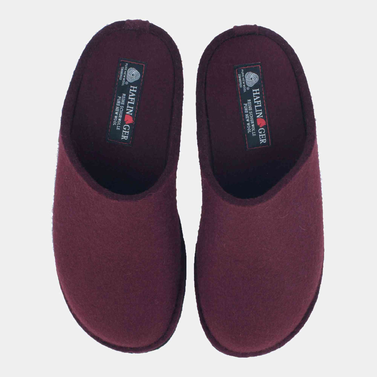 Pantofole HAFLINGER Soft 31101009 bordeaux in feltro di lana - dettaglio 4