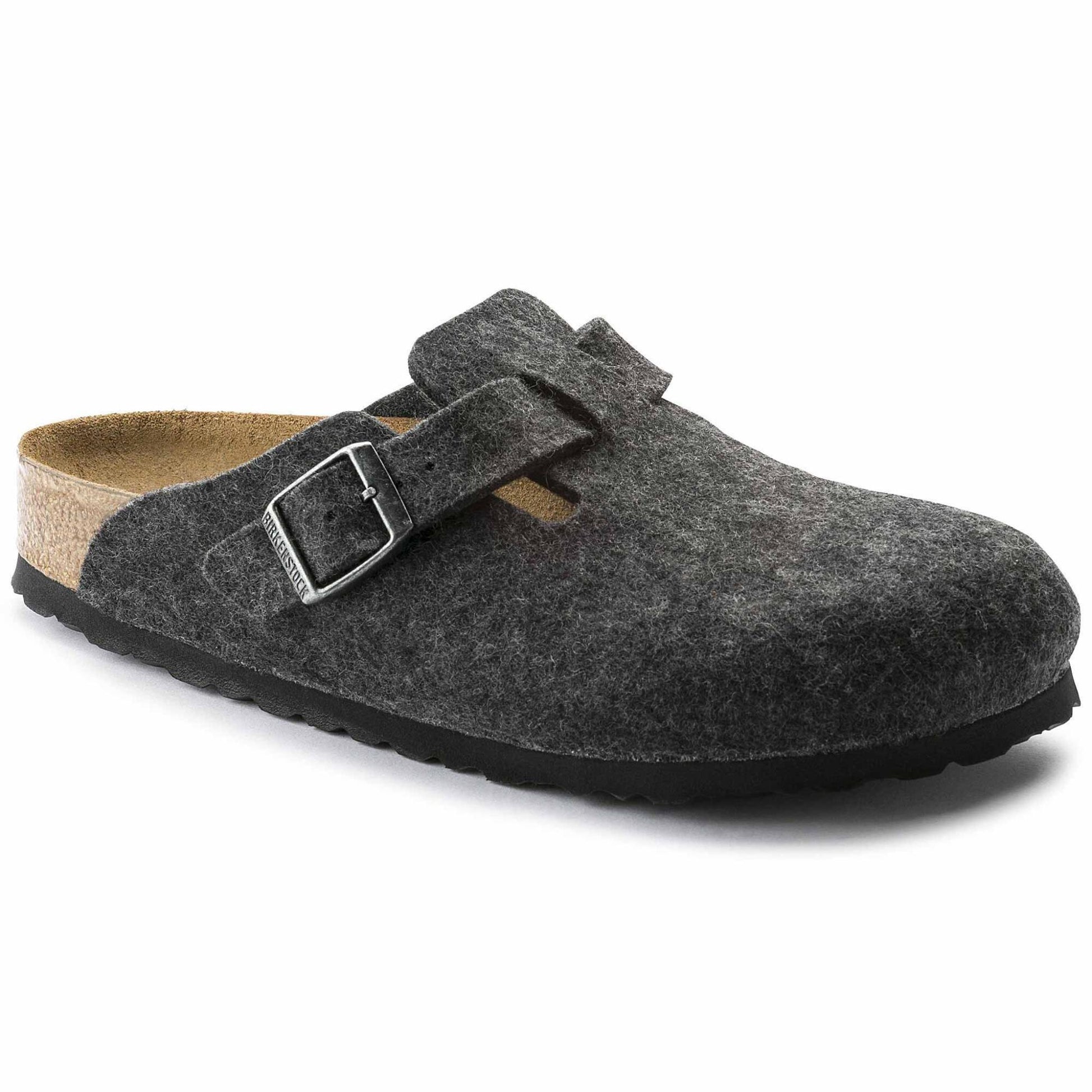 Sabot Birkenstock Boston grigio 160373 Feltro Lana&nbsp;
