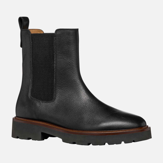 GEOX Norize D564ZD stivaletti Chelsea donna neri