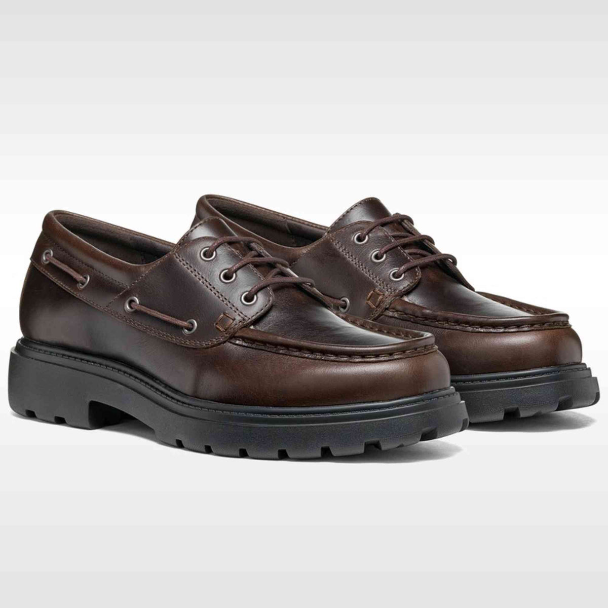 GEOX Spherica EC7 B U66NNC uomo in pelle marrone - dettaglio