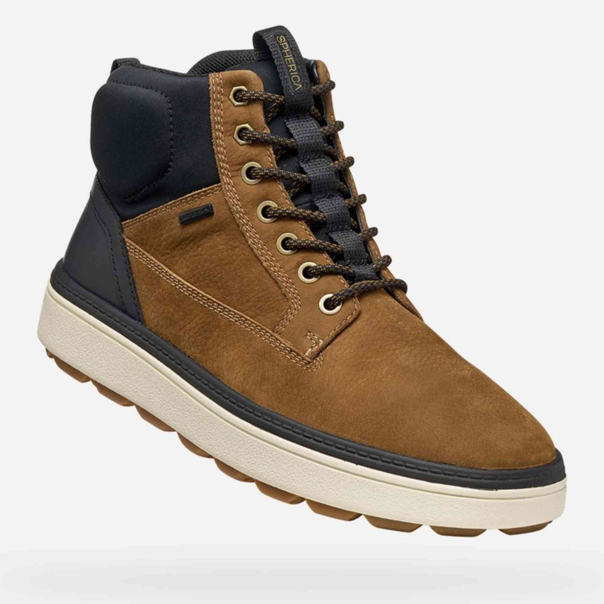 Stivaletto GEOX uomo marrone Spherica ECUB 1.1 ABX con lacci