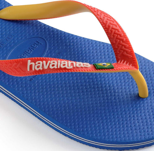 Infradito Havaianas Kids Brasil Mix Blue Star/White sandali bambino 41232069565