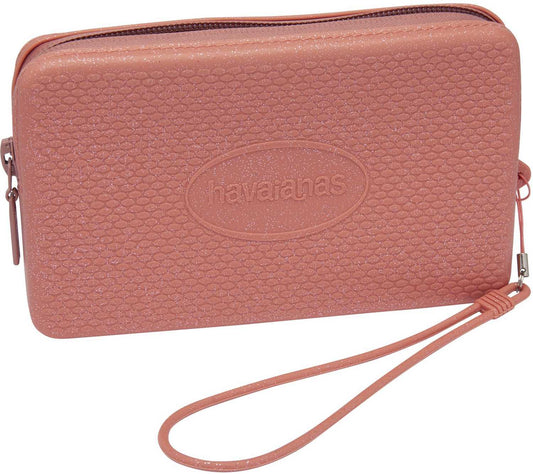 Borsa donna Mini bag plus glitter Havaianas in silicone rosa
