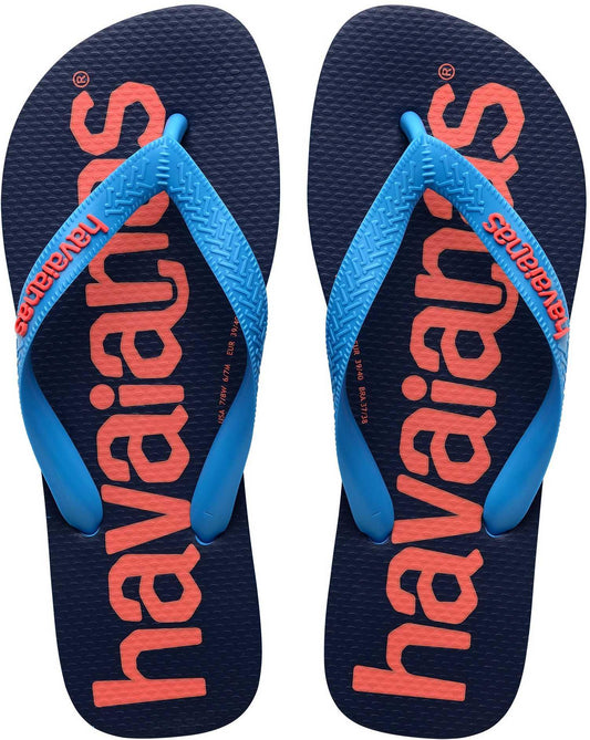 Infradito Havaianas Top Logomania II sandali kids turchese 41457410212