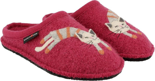 Pantofole HAFLINGER Choupette Gatto Rosso 31310460